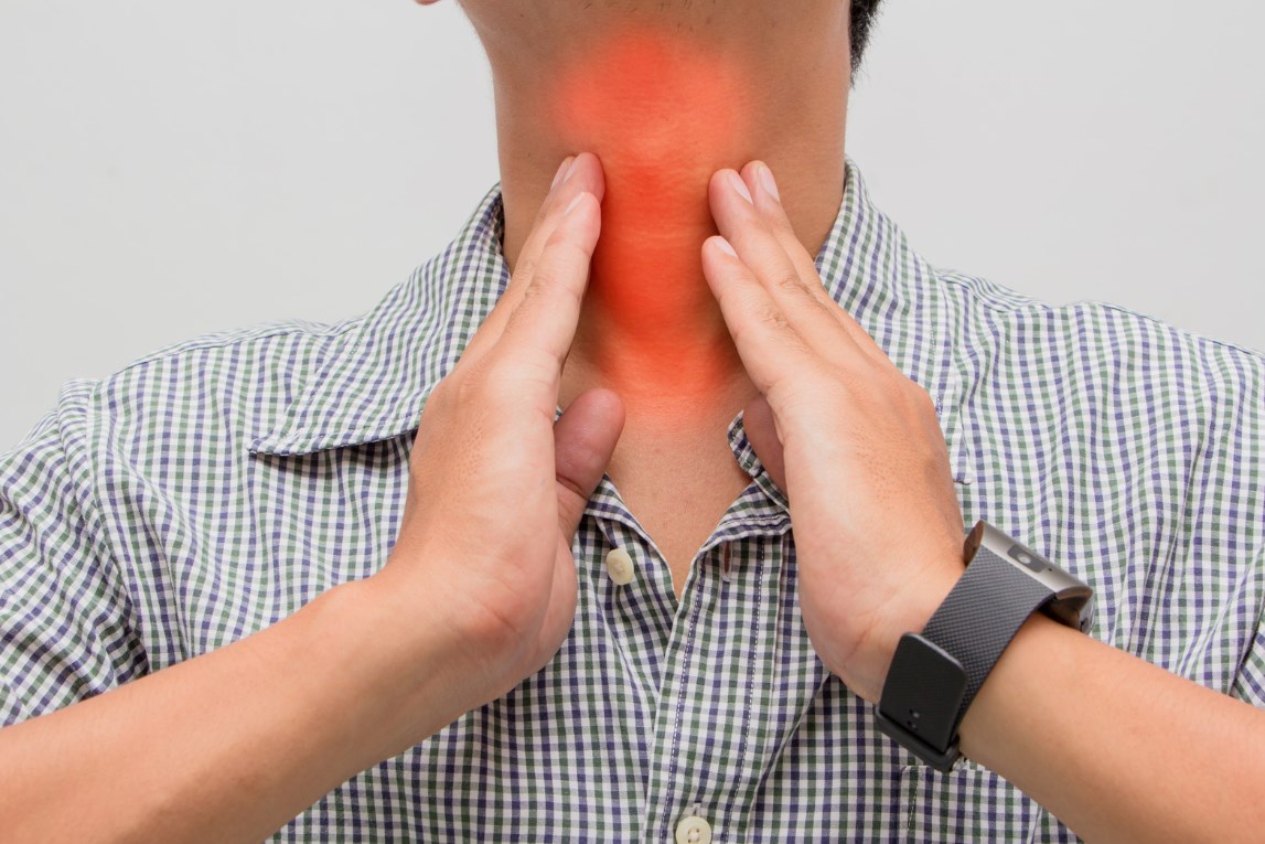 Острая боль в горле температура сухой кашель